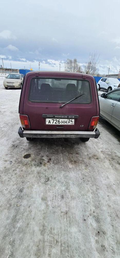 Автомобиль Лада 21213 Нива, г/н А726НН24, 2001 г.в., VIN XTA21213021621955, двигатель № 21231 6719311, цвет темно-бордовый, комплектность и состояние  не проверялась данное  имущество обращено в доход государства. Находится в Шарыповском районе
