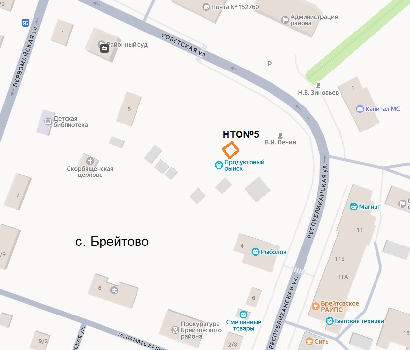Проведение аукциона в электронной форме на право размещения нестационарного торгового объекта № 5