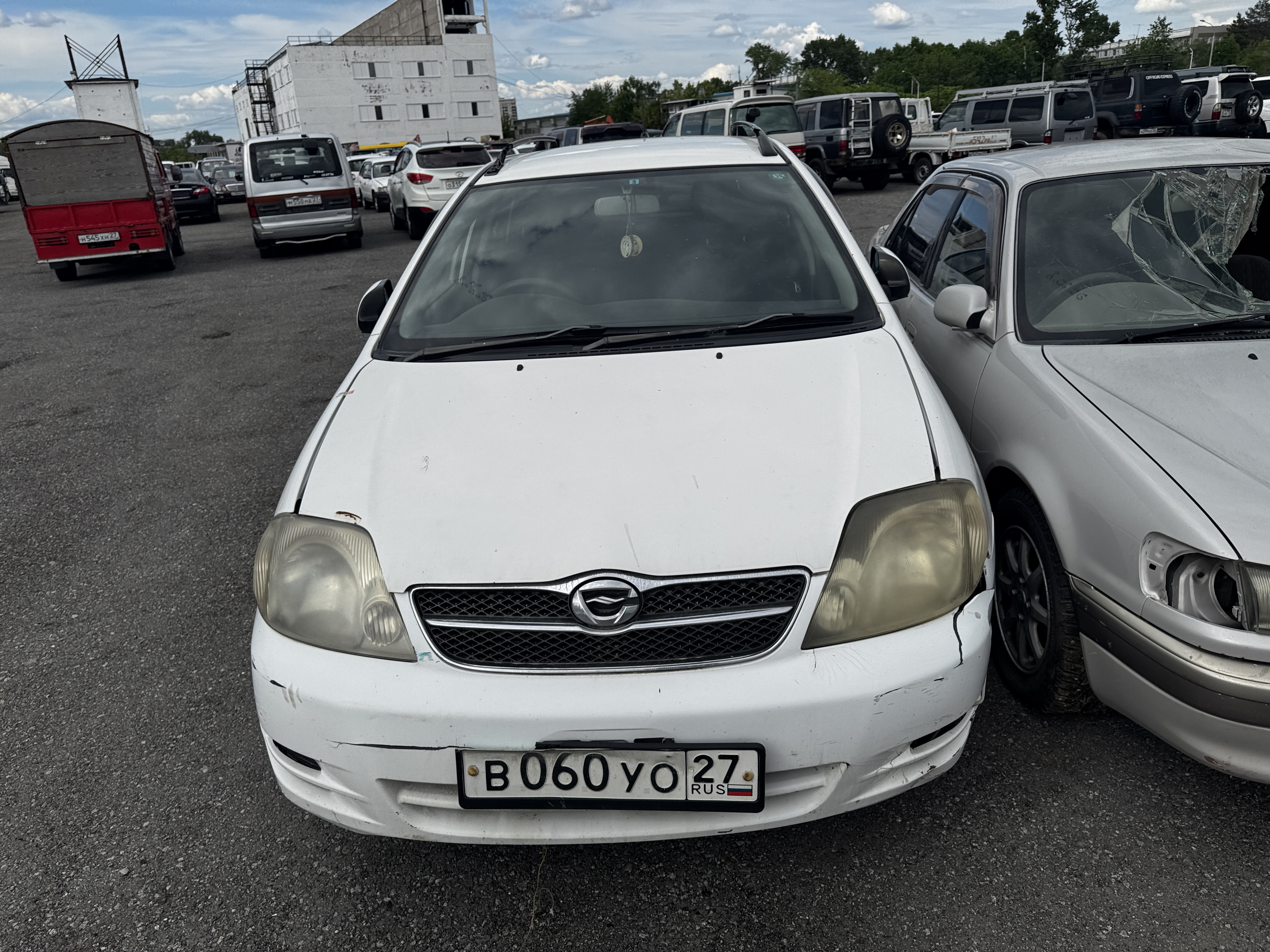 Автомобиль марки Тойота Королла Филдер (Toyota Corolla Fielder )г/н В060УО27,2003 г.в, № кузова NZE1210210601,цвет белый