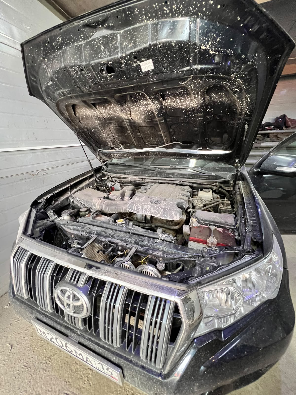 Toyota Land Cruiser Prado 2010 г.в., г/н М206МА14, цвет темно-серый, VIN JTEBU3FJ80K023928, по кузову мелкие царапины. Местонахождение: РС(Я). Собственник ГУП "Жилищно-коммунальное хозяйство РС(Я)".