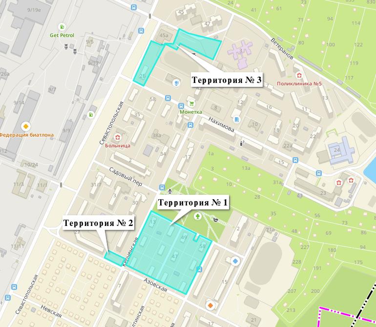 Право заключения договора о комплексном развитии несмежных территорий жилой застройки в городе Миассе, в границах улиц: Керченская, Суворова, Донская, Азовская, Севастопольская, Ветеранов, Нахимова
