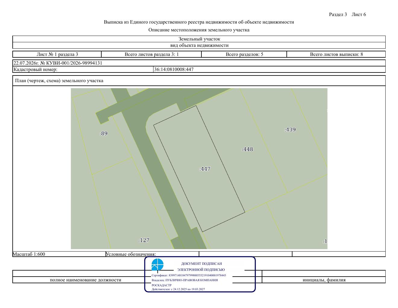 Продажа земельного участка