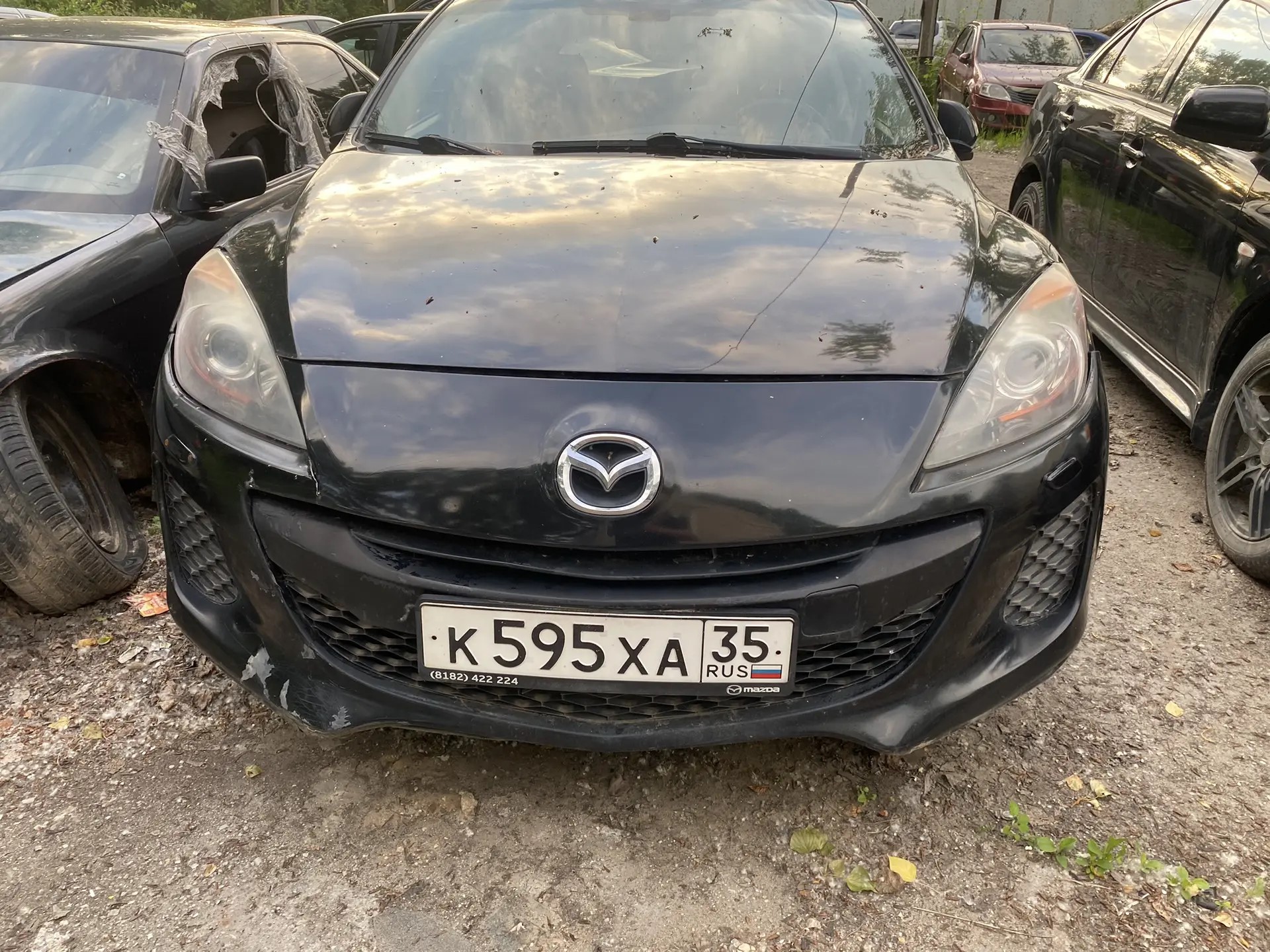 Автомобиль марки Мазда 3, ГРЗ: К595ХА35,VIN: JMZBL14Z211559726, 2012 г.в., черный