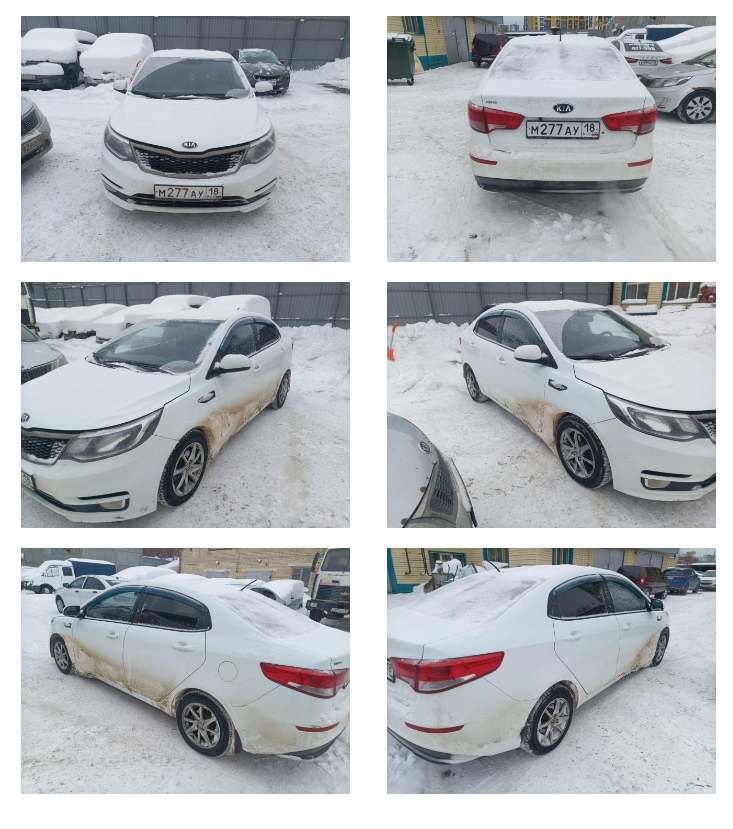Легковой автомобиль KIA RIO, 2015 года выпуска, государственный номер М277АУ18, идентификационный номер (VIN) Z94CB41BAGR354485, № двигателя FW563287, рабочий объём двигателя – 1591 куб. см, мощность двигателя 123 л. с, 90,5 кВт.