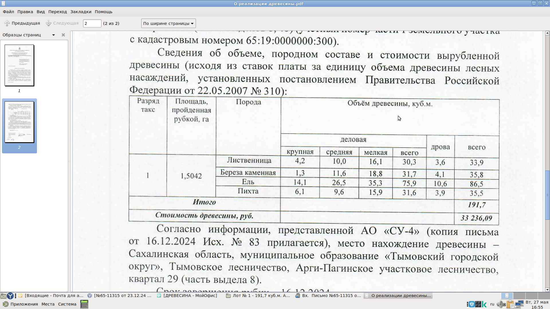 Всего – 191,7 куб.м.