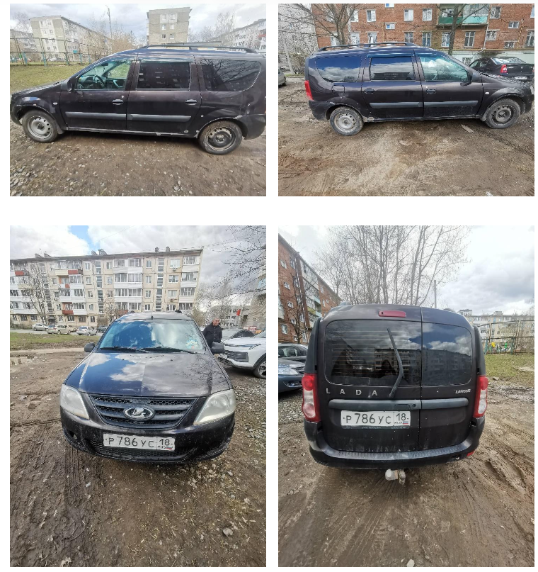 Легковой автомобиль LADA KS045L LADA LARGUS, 2020 года выпуска, государственный номер Р786УС18, идентификационный номер (VIN) XTAKS045LM1321147, № двигателя 211294368831, рабочий объём двигателя – 1596 куб. см, мощность двигателя 106,1 л.с., 78 кВт.