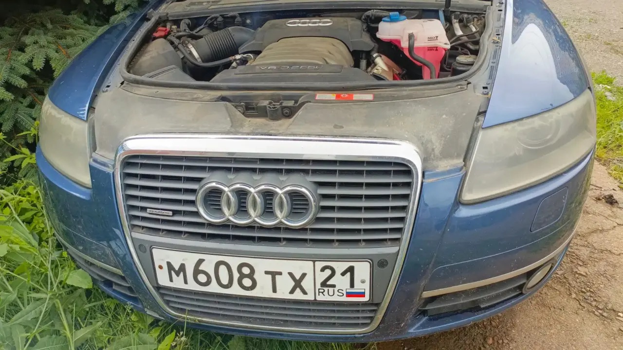 АМТС AUDI A6, 2007 г.в., г/н М608ТХ21, VIN WAUZZZ4F58N010891, синего цвета