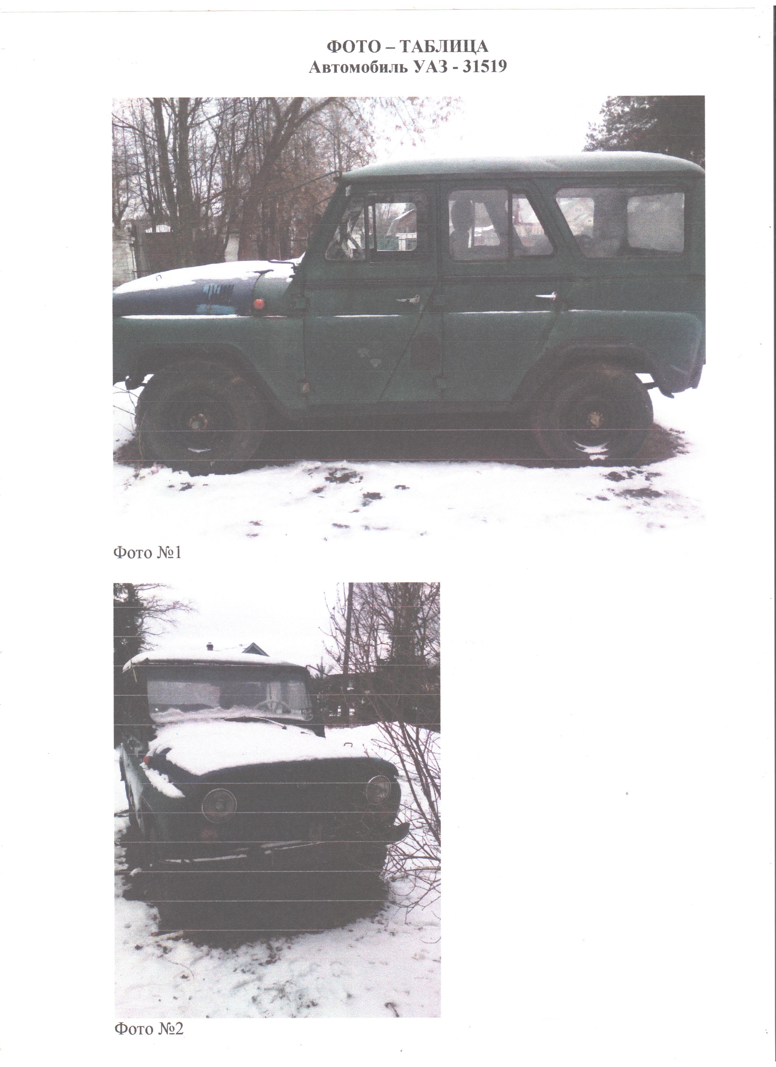 Автотранспортное средство идентификационный номер (VIN) ХТТ315190V0022593, марка, модель ТС – УАЗ - 31519