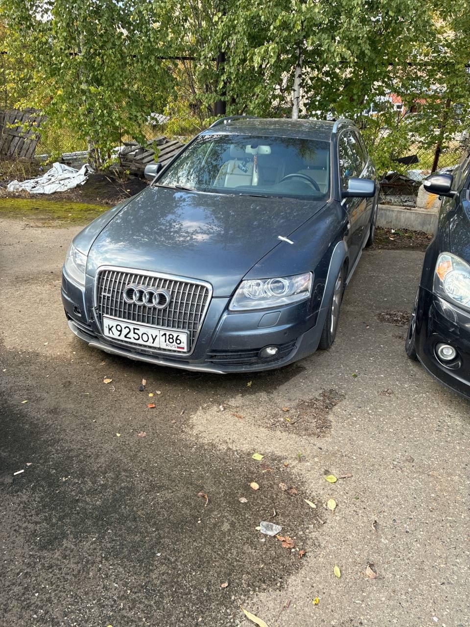 Автомобиль марки "АУДИ А6 ALLROAD QUATTRO". VIN: WAUZZZ4F97N099539. 2007 г.в. Цвет серо-синий. Ключи и документы отсутсвуют. (86-005288)