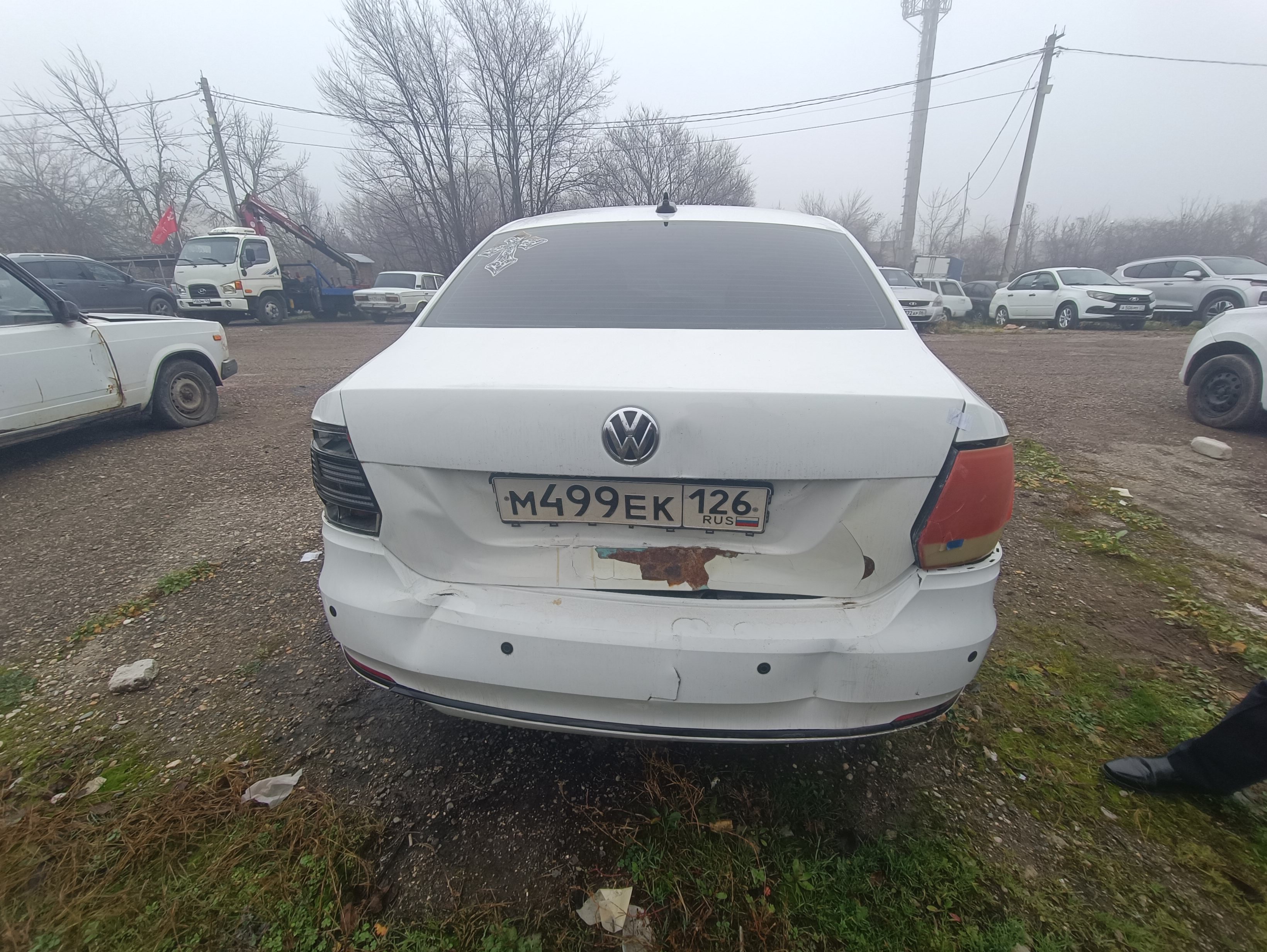 Транспортное средство марки Volkswagen Polo, тип – легковой седан, год выпуска 2019, идентификационный номер (VIN) XW8ZZZ61ZLG025810, регистрационный знак М499ЕК126, номер кузова (прицепа) XW8ZZZ61ZLG025810, двигатель № CWV739270, мощность двигателя 110.1 л.с, цвет белый, ограничения: запреты на регистрационные действия, адрес: Ставропольский край, г. Пятигорск, ст-ца Константиновская, ул. Шоссейная, 78В, спецстоянка.