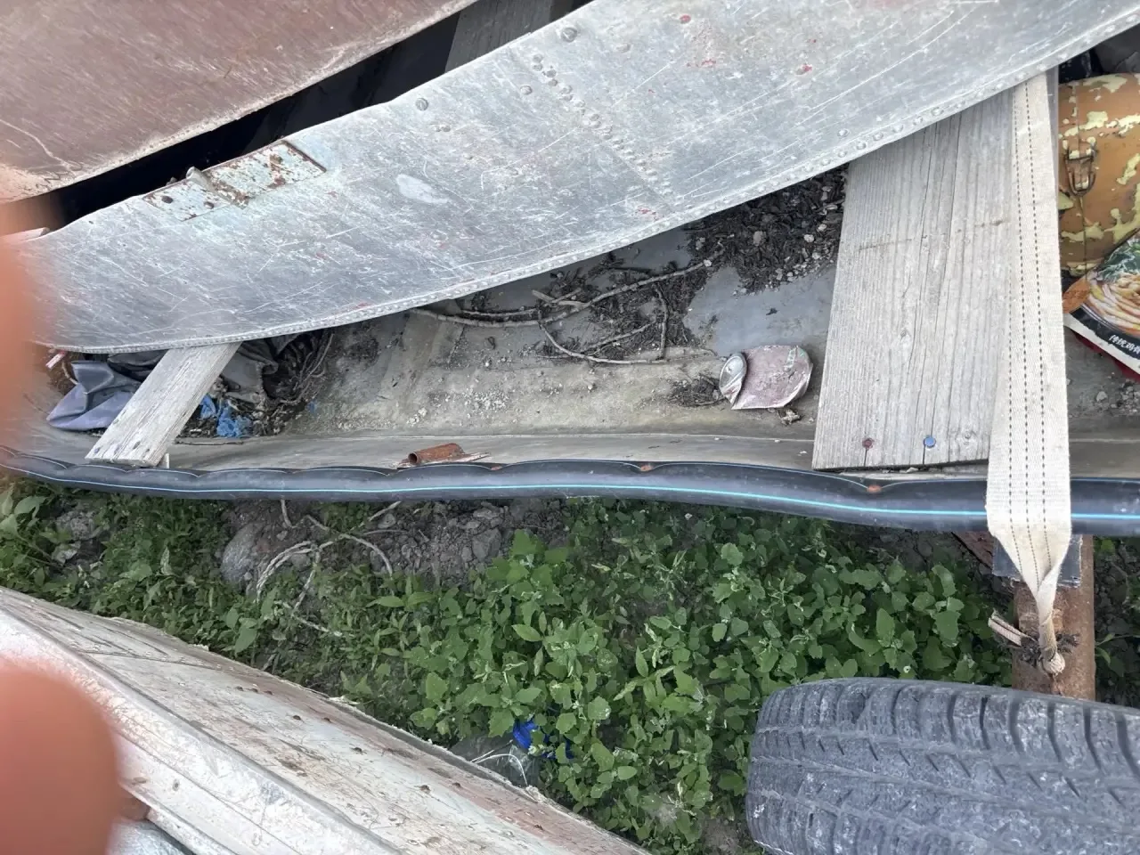 МС без борт номера кустарного производства из алюминия. 1 шт
