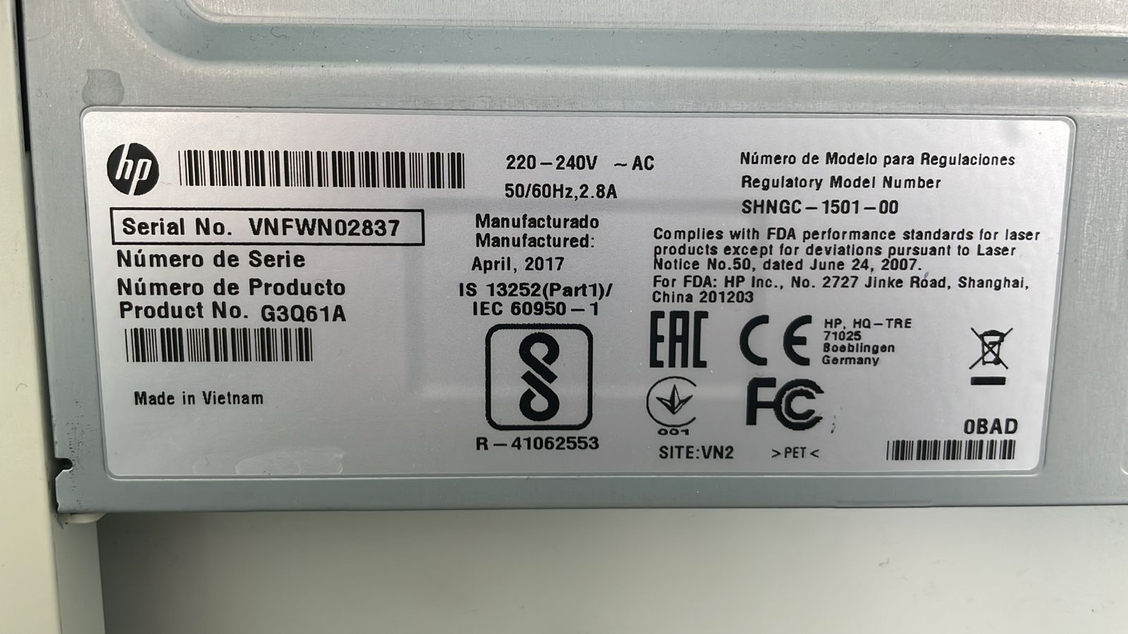 МФУ HP LaserJet Pro MFP M 132a RU (G3Q61A)