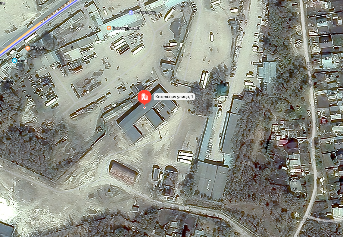 Здание (нежилое), гараж, площадь: 727,9 кв.м, этажность: 1 в т.ч. подземных 0, кадастровый № 63:08:0111005:274, адрес: Самарская обл., г. Сызрань, ул. Котельная, д. 1.