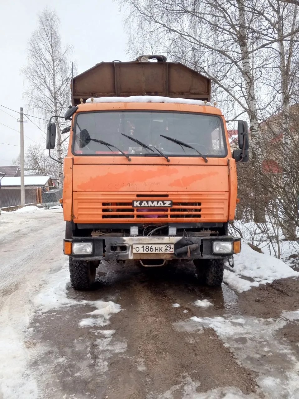Транспортное средство Камаз, 2012 года выпуска, цвет - оранжевый, VIN X89637511C0EM2028, государственный номер О186НК29
