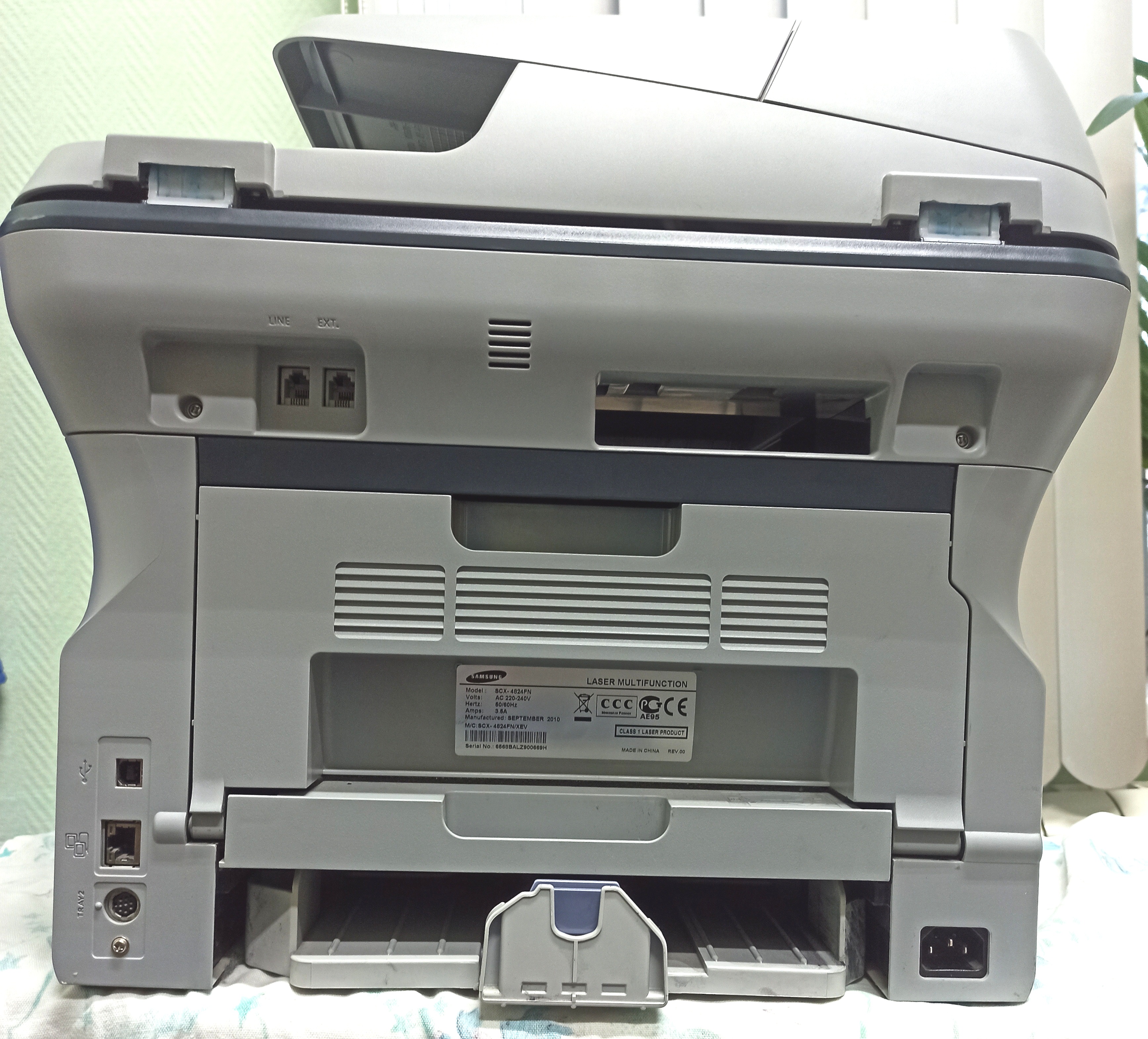 Факс Samsung SCX-4824FN(А4,24 стр/мин,лазерное МФУ)