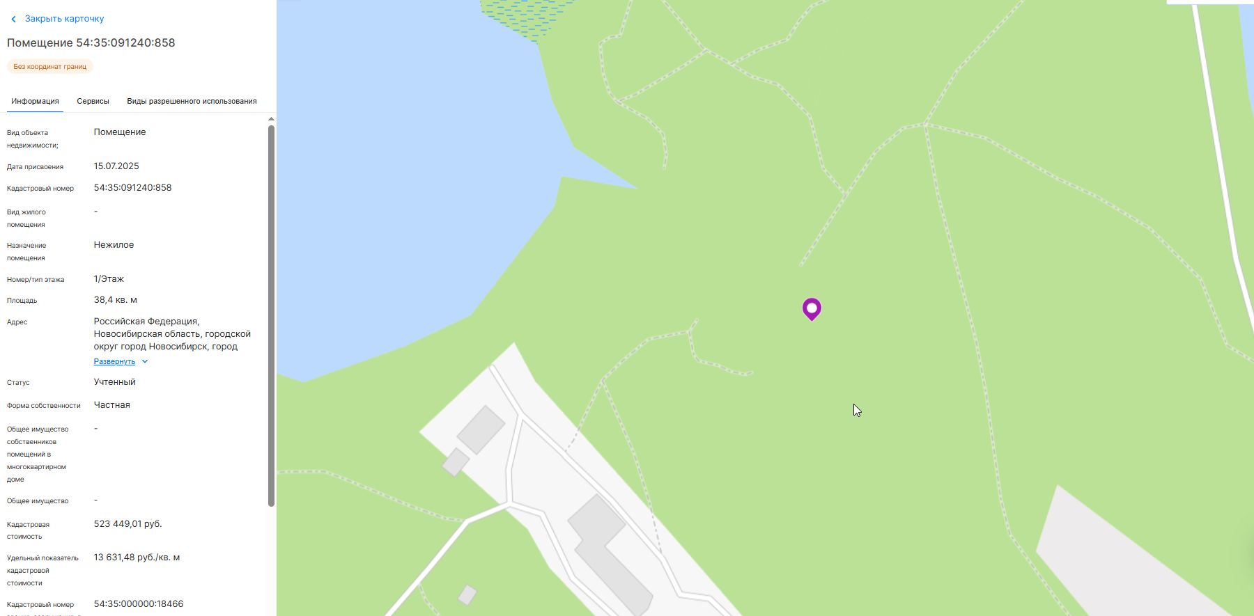 Нежилое помещение (гаражный бокс), площадь 38,4 кв.м., к/н: 54:35:091240:858. Адрес: г. Новосибирск, ул. Плотинная, ГПК Автоклуб, гаражный бокс № 194 (арест, повтор)