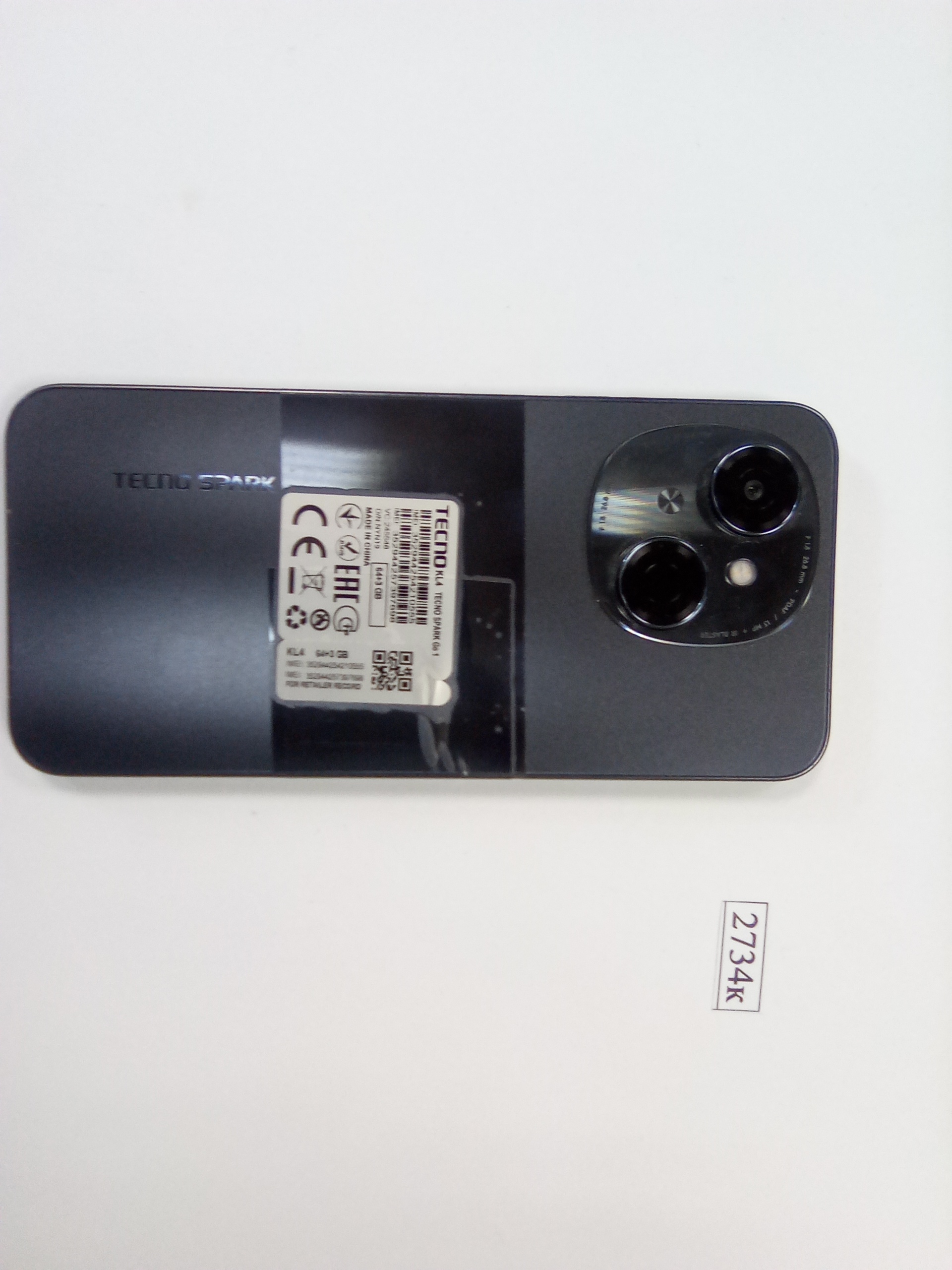 Телефон сотовой связи Tecno Spark Go1
