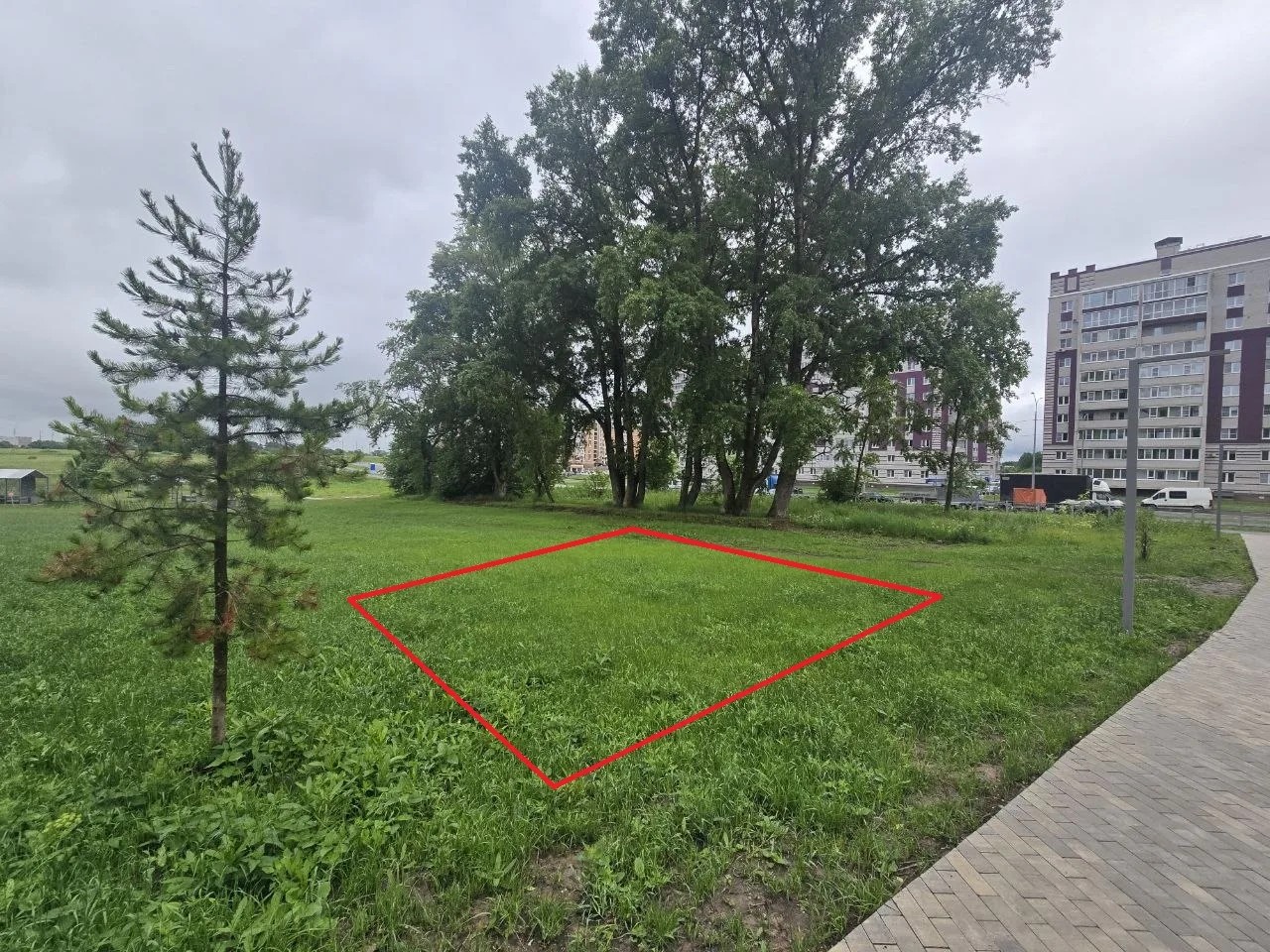 Часть сооружения парк «Осановская роща», площадью 64,0 кв.м., по адресу: Вологодская область, г. Вологда, улицы Молодежная, Ярославская, Новгородская