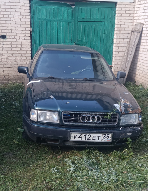 Автомобиль Ауди 80, 1989 г.в., ГРЗ У412ЕТ35, цвет: сочи, VIN:WAUZZZ89ZHA338533, двиг: 051069, передний бампер расколот, по всему корпусу коррозия