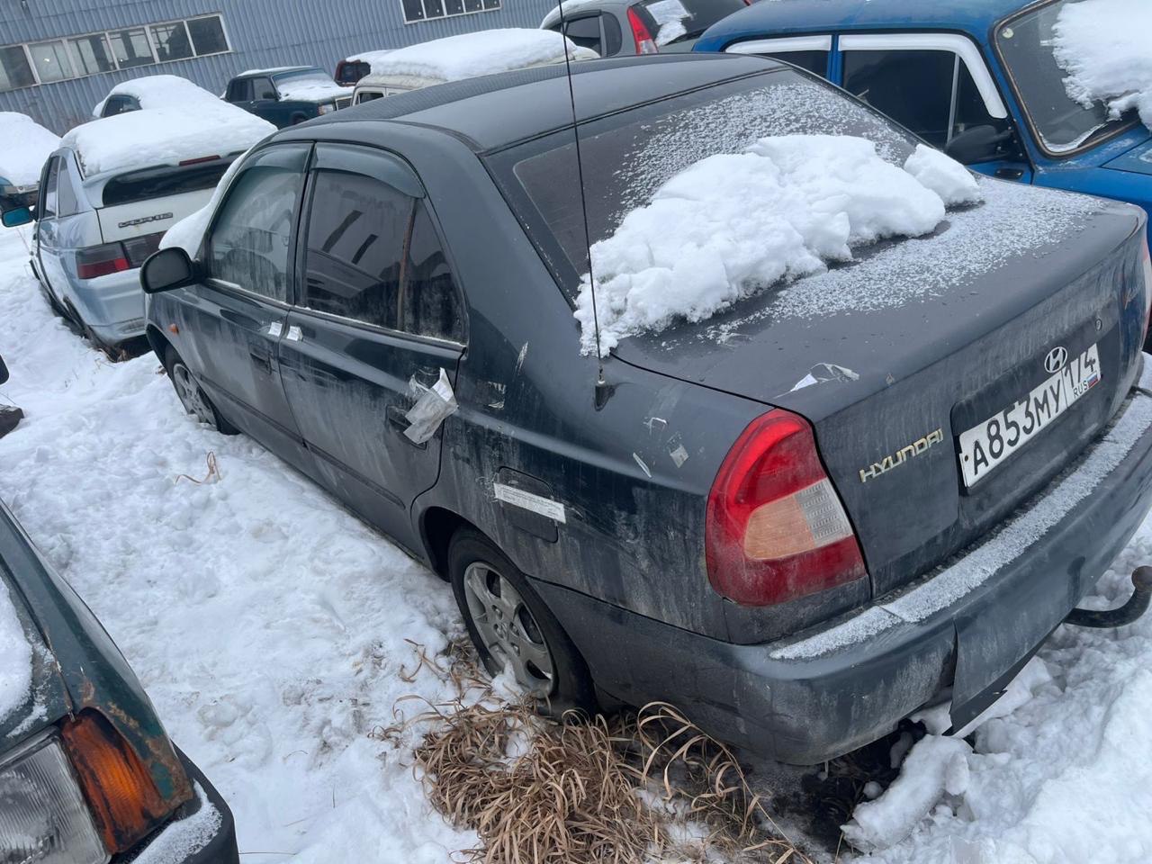 Автомобиль Хендэ акцент/Hyundai Accent, гн А853МУ174, 2008 г.в.