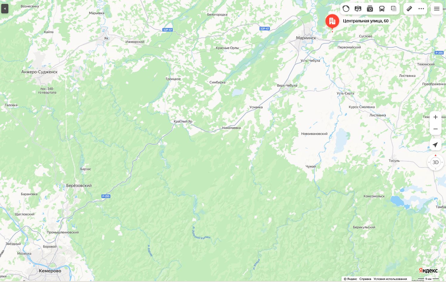 - нежилое помещение общей площадью 125,2 кв. м, кадастровый номер 42:07:0105006:308, расположенное по адресу: Кемеровская область – Кузбасс, Мариинский муниципальный округ, с. Приметкино, ул. Центральная, д. 60а, помещение 2.