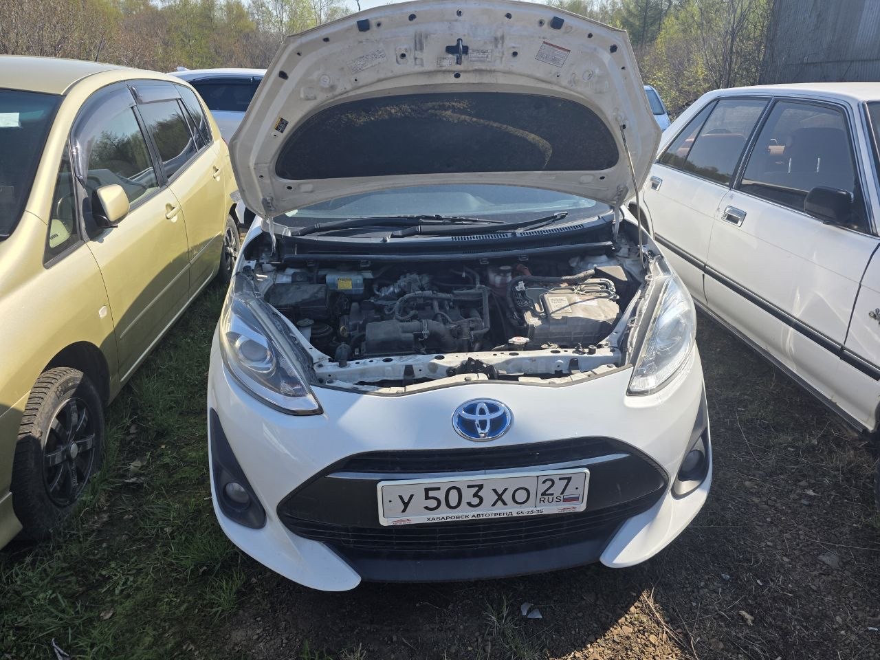 Автомобиль марки Toyota Aqua гибрид, г/н У503ХО27 ,2017 г.в., № кузова NHP106614813, цвет белый