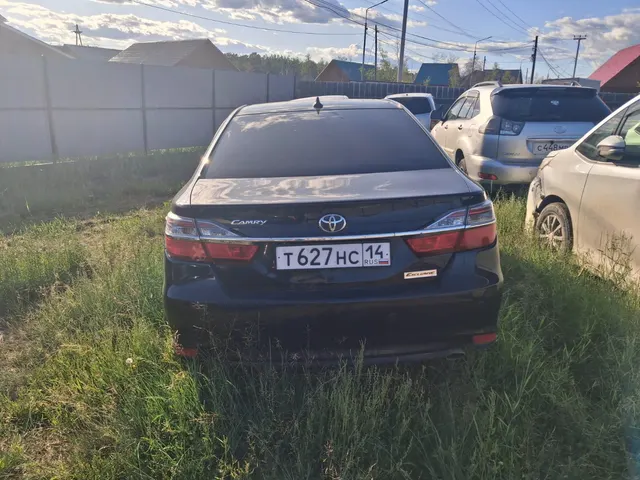 Toyota Camry 2018 г.в., г/н Т627НС14, цвет черный металлик,, VIN XW7BF4FK70S180050, № кузова (прицепа) XW7BF4FK70S180050, № двигателя J040357, объем двигателя 2494.000 см.куб., Мощность двигателя 133.100 кВт., Мощность двигателя 181.000 л.с. Местонахождение: РС(Я), г. Якутск. Собственник Егоров В.В.