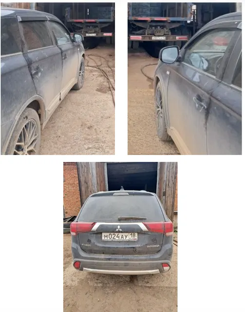 Легковой автомобиль MITSUBISHI OUTLANDER, 2017 года выпуска, государственный номер М024АУ18, идентификационный номер (VIN) Z8TXTGF2WHM020076, рабочий объём двигателя – 1998 куб. см, мощность двигателя 146 л.с., 107,4 кВт.