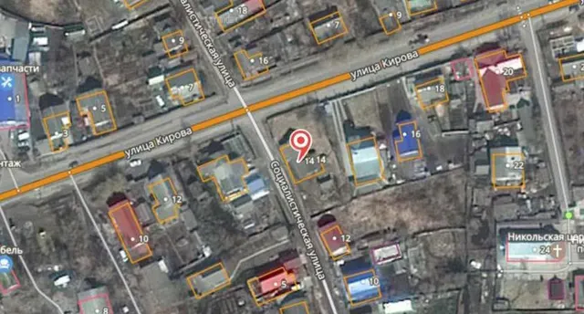 Земельный участок площадью 1028 кв.м, с кадастровым номером 32:27:0430353:17, с расположенными на нем объектами недвижимого имущества: административное здание с кадастровым номером 32:27:0430353:119, хозяйственный блок с кадастровым номером 32:27:0430353:122,  ограждение служебной территории с кадастровым номером 32:27:0430353:121 и иное движимое имущество и оборотные активы, учитываемые как единый объект, по адресу: Брянская область, р-н Унечский, г. Унеча, ул. Кирова, д. 14