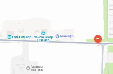 РФ, РБ, Абзелиловский район, СП Краснобашкирский сельсовет, а/д Магнитогорск-Аэропорт, на   9 км + 83 м, по направлению движения в г. Магнитогорск