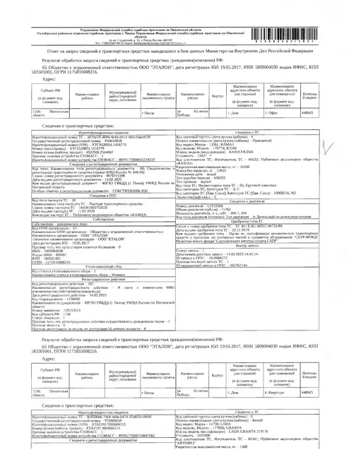 Грузовой самосвал КАМАЗ К3340, 2020 г/в