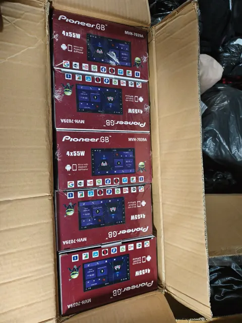 Автомагнитолы товарный Rioneer GB, модель MVH-7039A (60 шт.). Имущество продается в том виде, в каком оно есть, в случае продажи возврату/обмену не подлежит. За скрытые дефекты имущества Продавец ответственности не несет.