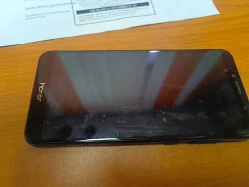 Сотовый телефон марки Honor 7A imei 866676043664176. В корпусе синего цвета — 1 шт.