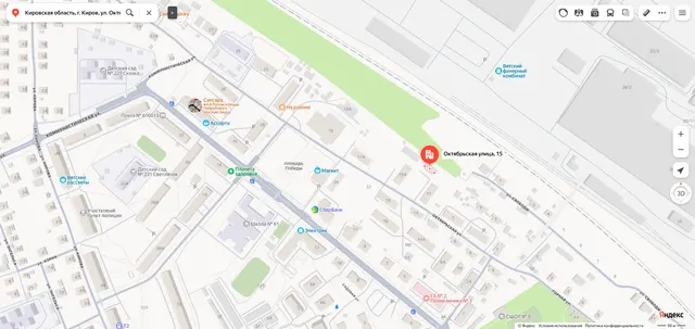 Доля в праве общей долевой собственности (25/200 доли) на жилое помещение «квартира» площадью 73,6 кв.м., этаж № 1, кадастровый номер 43:40:000869:91, расположенное по адресу: Кировская область, г. Киров, ул. Октябрьская (Нововятский), д. 15, кв. 1