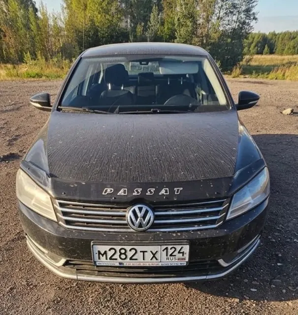 Автомобиль Фольксваген Пассат, г/н М282ТХ124, 2011 г.в., VIN WVWZZZ3CZCP002281, двигатель № 843781, цвет черный. Машина не на ходу, акпп в аварийной режиме, двигатель не заводится. Автомобиль длительное время находился под воздействием воды в багажнике и салоне. Элементы коррозии по задней части автомобиля.данное  имущество обращено в доход государства(Документы отсутствуют).Находится в Новоселовском районе.