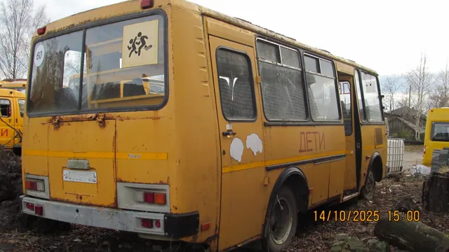 Транспортное средство ПАЗ-32053-70, автобус для перевозки детей, VIN X1М3205СХВ0003500, 2011 года выпуска, модель № двигателя 523400 В1002991, шасси (рама) № отсутствует, кузов (кабина, прицеп) № Х1М3205СХВ0003500, цвет желтый. Паспорт транспортного средства 52 НЕ 541005, выдан 04.08.2011 ООО «Павловский автобусный завод», Россия, Нижегородская область, г. Павлов, ул. Суворова, д. 1. Государственный регистрационный номер А030ЕТ159