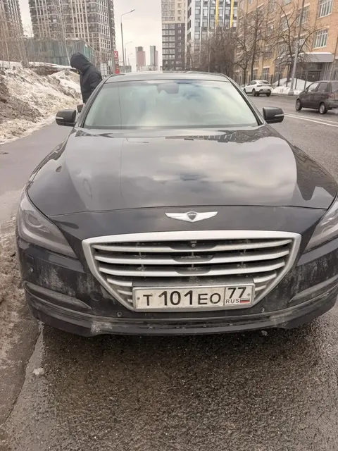 АМТС ХЕНДЭ ДЖЕНЕСИС, 2014 г.в., г/н Т101ЕО77, цвет черный, VIN KMHGN41CDFU045795