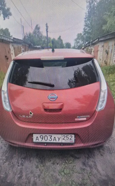 А/м Nissan Leaf красного цвета, 2013 г.в., гос. №А903АУ 252, VIN AZE0061923, номер двигателя EM57029790A