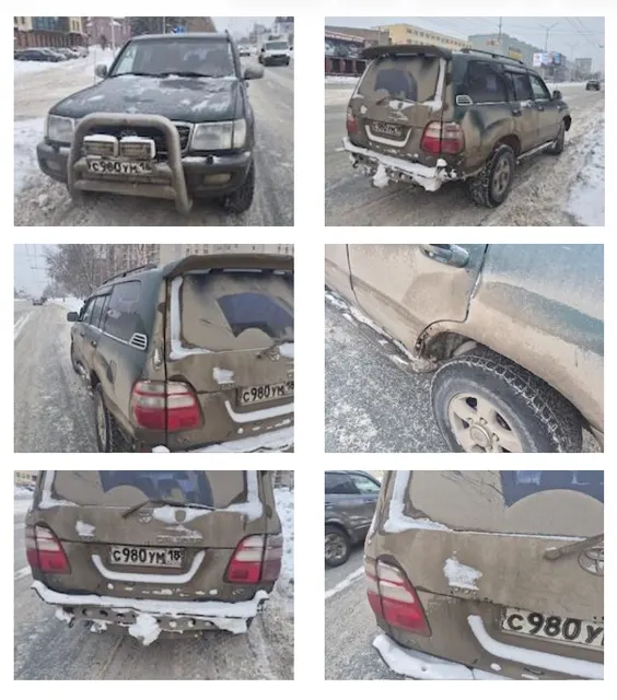 Легковой автомобиль TOYOTA LAND CRUISER, 1998 года выпуска, государственный номер С980УМ18, идентификационный номер (VIN) JТ111WJА005000747, № двигателя - 0020899, рабочий объём двигателя – 4677 куб. см, мощность двигателя 215 л.с.