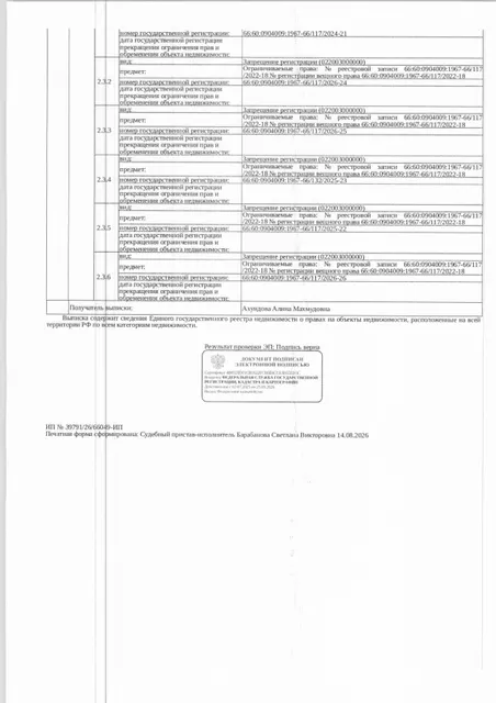 Жилое помещение (квартира), площадь 30,6 кв.м., кадастровый номер: 66:60:0904009:1967, г. Североуральск, ул. Степана Разина, д. 8, кв. 1, рег.№ 49-2745/26;