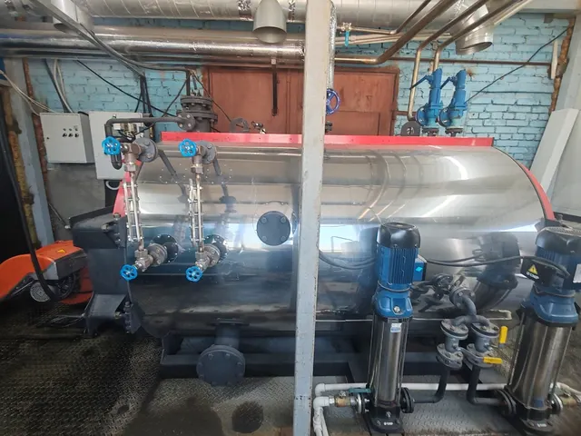 Паровой котел, марка Thermomash SM-1000, 2023 г.в., зав. номер 23074, цвет красный (арест)