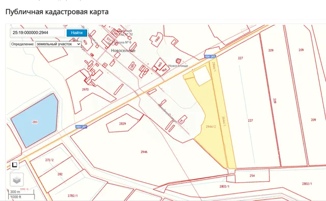 Земельный участок, земли с/х назначения, для с/х использования, пл. 340 995+/-999 кв.м., кад.№ 25:19:000000:2944, адрес: Местоположение установлено относительно ориентира, расположенного за пределами участка. Ориентир жилой дом. Участок находится примерно в 1 155 м, по направлению на юго-восток от ориентира. Почтовый адрес ориентира: Приморский край, Ханкайский район, с. Новоселище, ул. Пролетарская, д. 11. Соб-к ООО «Грин Агро-Приморье» ИНН 2530008665