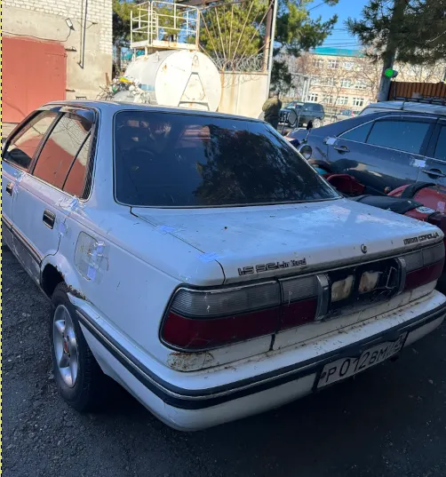 Автомобиль TOYOTA COROLLA г/н Р012ВМ72 (ключи и документы отсутствуют, техническое состояние не проверялось, пробег не известен). Имущество продается в том виде, в каком оно есть, в случае продажи возврату/обмену не подлежит. За скрытые дефекты имущества Продавец ответственности не несет.