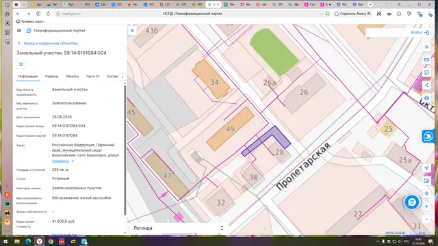 Земельный участок с кадастровым номером 59:14:0161084:504