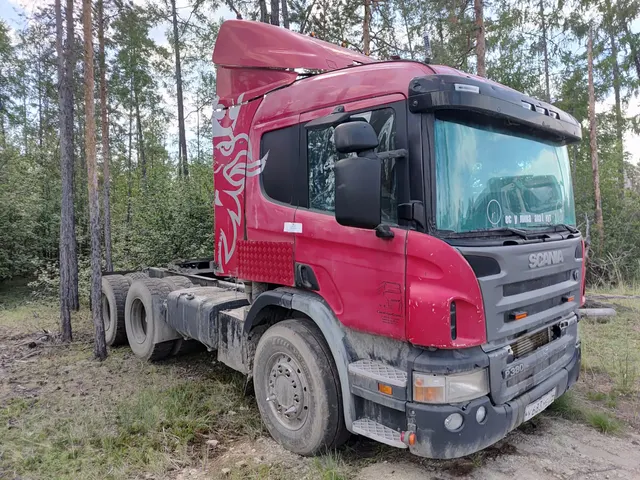 Грузовой тягач седельный, SKANIA P380 CA6X4HNZ, 2008 г.в., г/н У683МЕ14, цвет красный, VIN 9BSP6X40003625241. Местонахождение: РС(Я). Собственник ООО "РусСтрой"