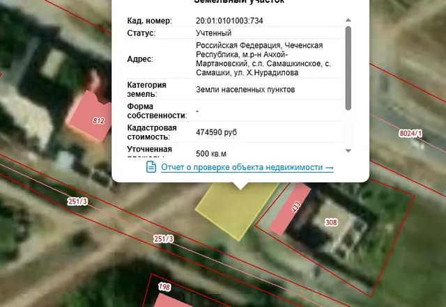 Земельный участок с кадастровым номером 20:01:0101003:734