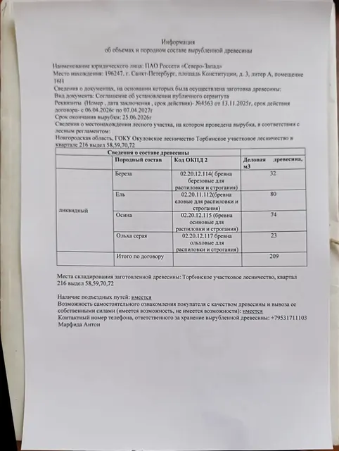 Древесина. Лот № 14.5