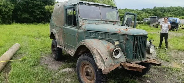 Автомобиль марки ГАЗ 69 г/н В668КТ27,цвет зеленый,1966 г.в.,двигатель/кузов 65626/26384