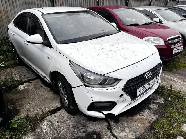 Транспортное средство Hyundai Solaris, 2018 года выпуска, цвет - белый, VIN Z94K241BAKR118169, государственный номер М291РУ29