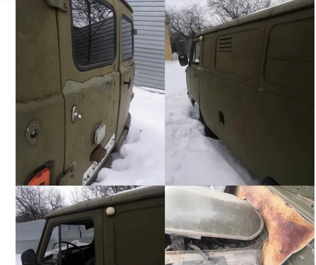 Фургон УАЗ 3741 1993 года выпуска, VINXТТ374100Р0219203, шасси (рама) № 0219203, кузов №отсутствует, цвет зеленый, регистрационный знак К949ТР46
